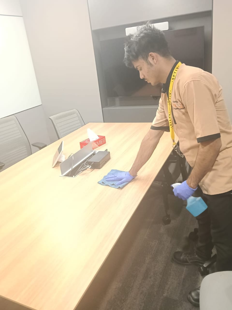 Desk sanitisation